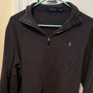 Polo by Ralph Lauren Charcoal Zip-Up Sweater